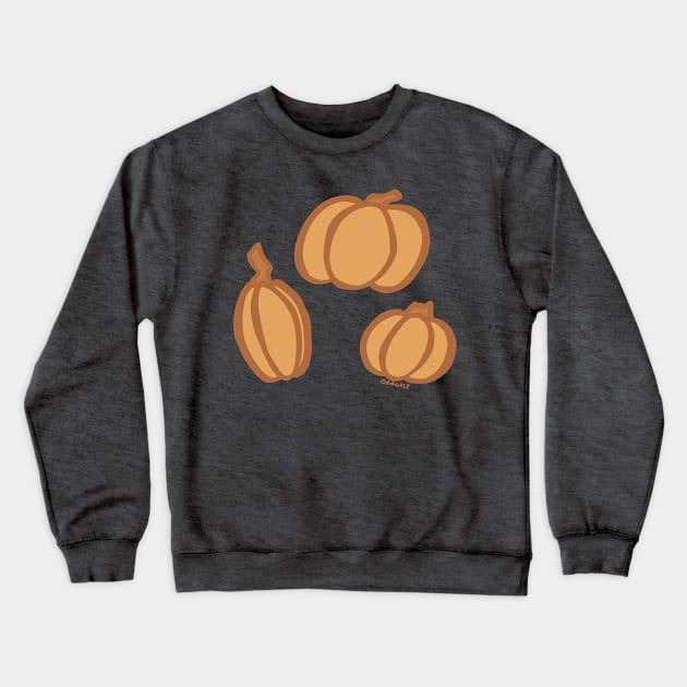 Perfectly Pumpkin Crewneck Sweatshirt by Jan Grackle